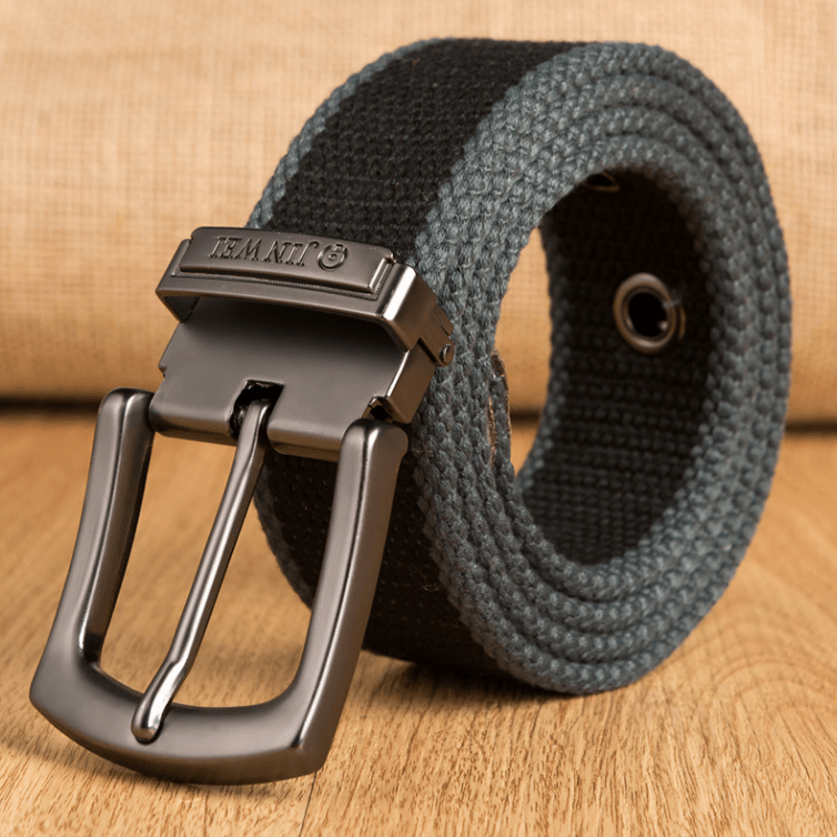 Outdoor Thickened Men's Pin Buckle Canvas Belt - BUNNY BAZAR