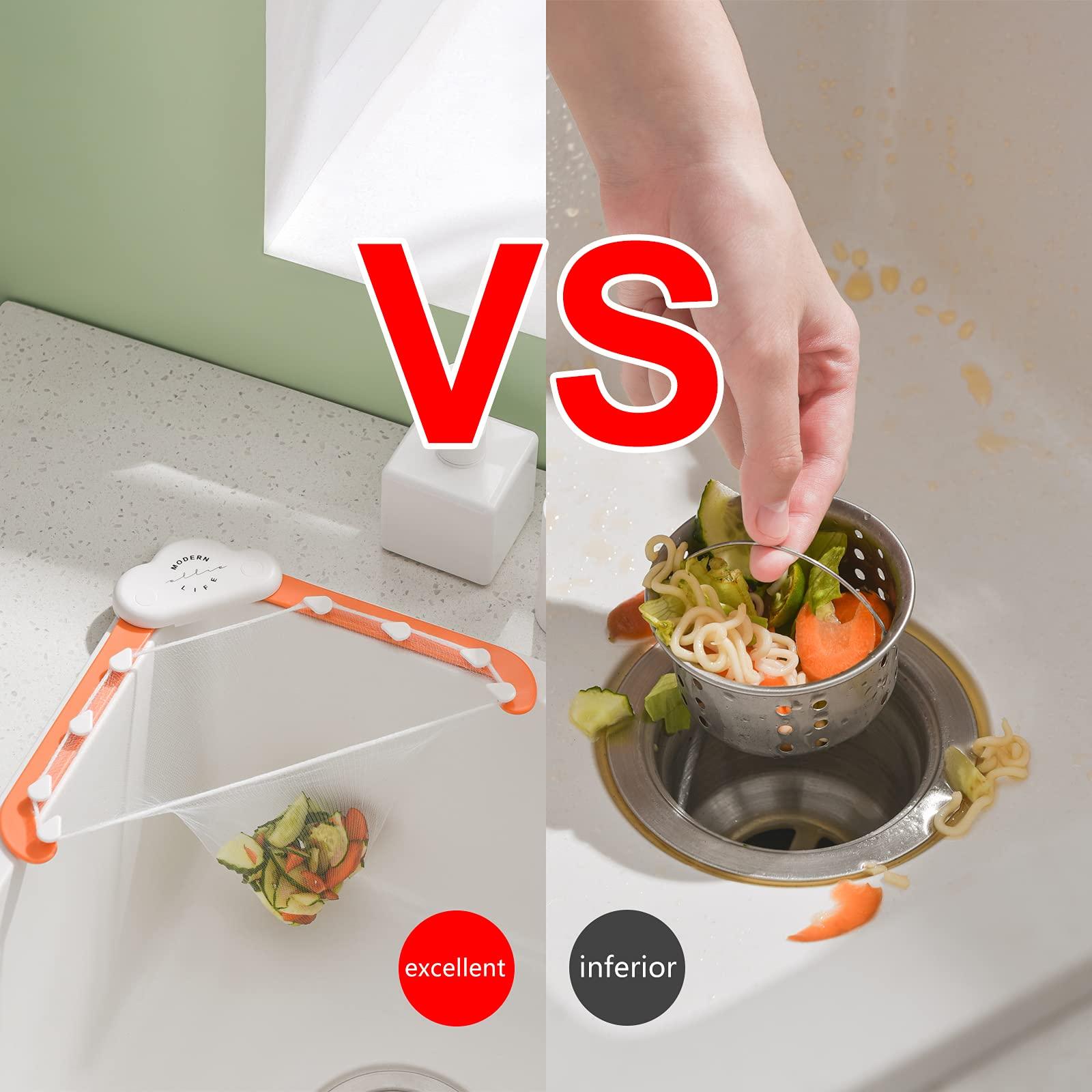 Triangular Cloud Sink Drain Rack Kitchen Garbage Filter Screen Dish Washing Sink Leftovers Rice Anti-blocking Kitchen Gadgets - BUNNY BAZAR