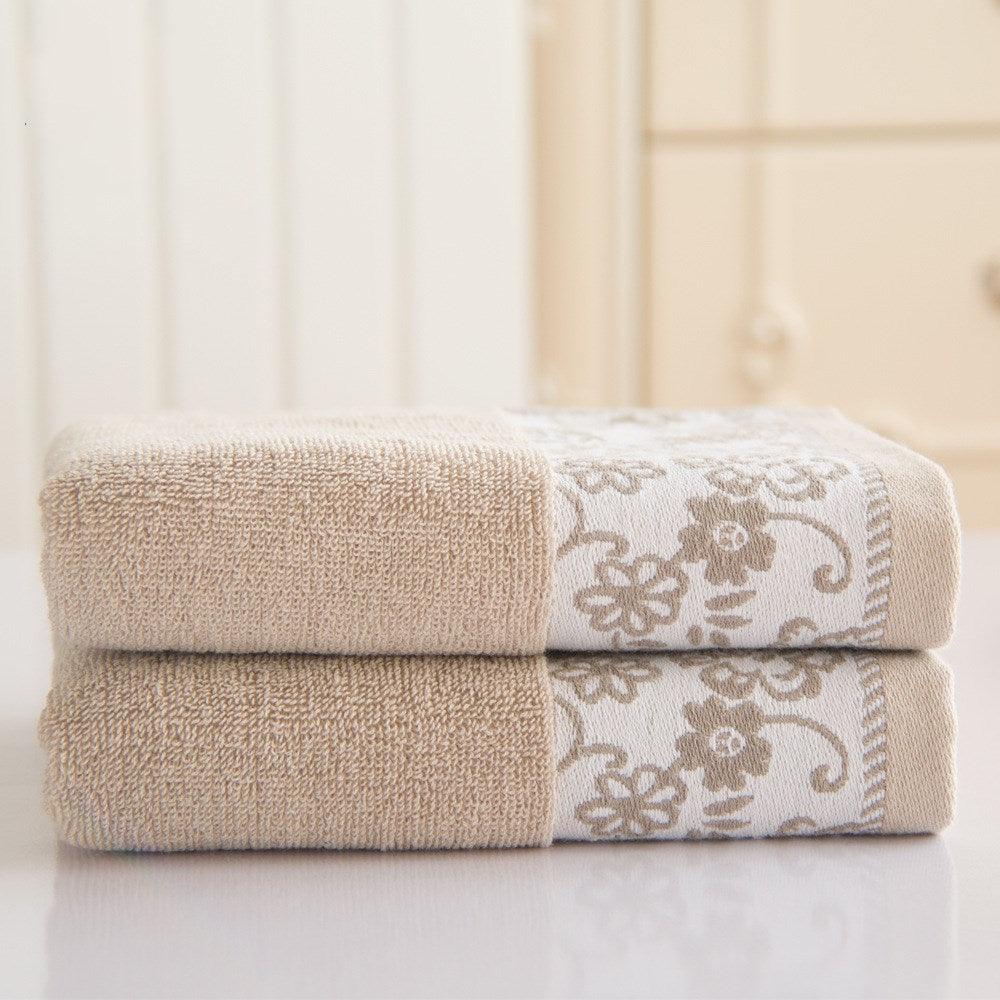 Wisteria flower cotton 32 ply jacquard absorbent towel - BUNNY BAZAR