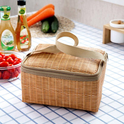 Rattan lunch bag - BUNNY BAZAR