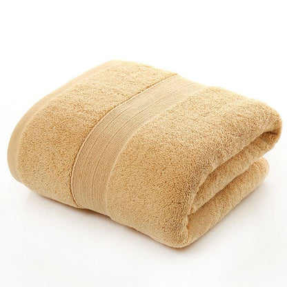 Cotton thickened plain colored bath towel - BUNNY BAZAR