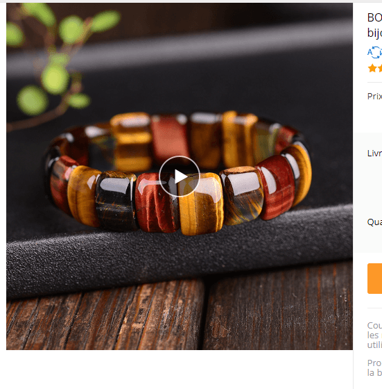 Natural color tiger eye stone tiger eye stone red yellow blue hand row bracelet bracelet men and women couple gift - BUNNY BAZAR