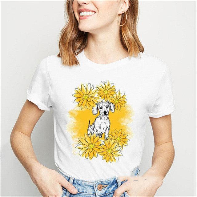 Dog print T-shirt - BUNNY BAZAR