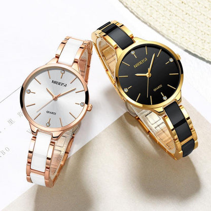 Waterproof quartz watch ceramic watch - BUNNY BAZAR