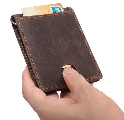 Handmade simple wallet radiation-proof leather - BUNNY BAZAR