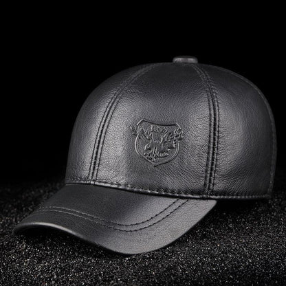 Men's leather baseball cap - BUNNY BAZAR