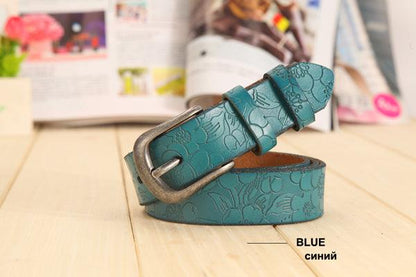 Women's hollow leather belt - BUNNY BAZAR