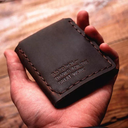 Tri-fold personalized retro wallet - BUNNY BAZAR