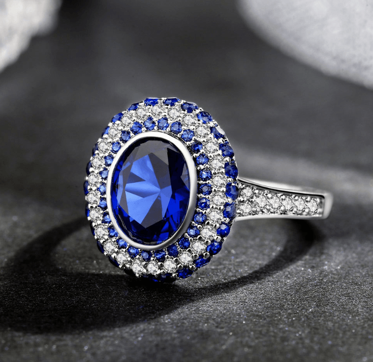 The Vow Ring Sapphire Blue Ring - BUNNY BAZAR