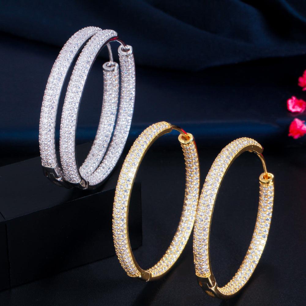 Style Earrings Are Crafted From 18K Gold And Plated With Sparkling Diamonds - BUNNY BAZAR