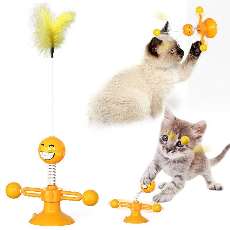 Cat Turntable Cat Windmill Toy Glowing Toy - BUNNY BAZAR