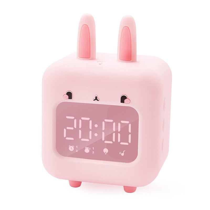 Children's Rabbit-shaped Musical Clock With Night Light - BUNNY BAZAR