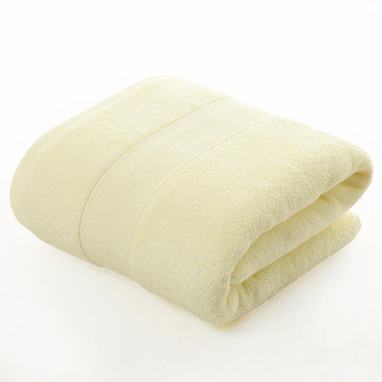 Cotton thickened plain colored bath towel - BUNNY BAZAR