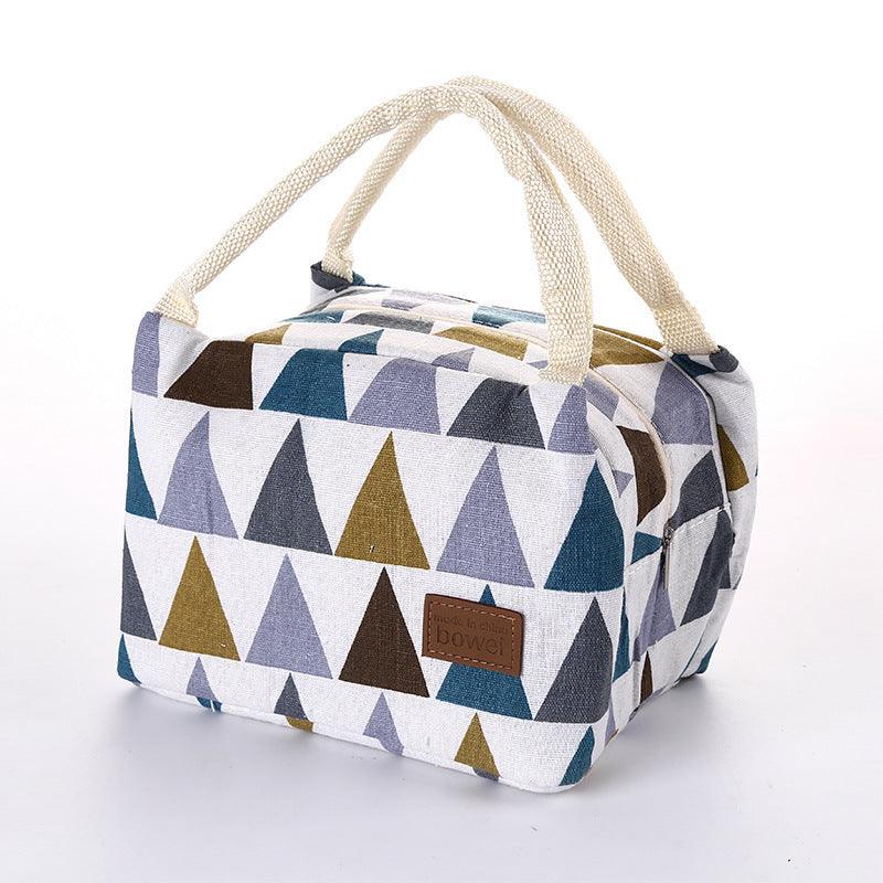 Pattern Cooler Portable Insulated Canvas Lunch Bag - BUNNY BAZAR