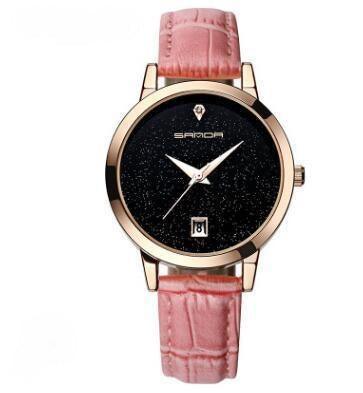 T-22 Waterproof Quartz Leather Strap Watch - BUNNY BAZAR