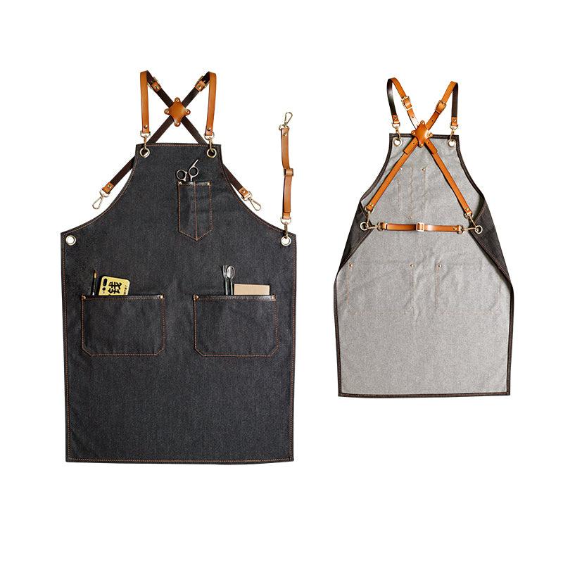 Coffee Shop Coffee Maker Canvas Denim Apron - BUNNY BAZAR