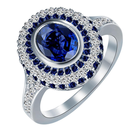 The Vow Ring Sapphire Blue Ring - BUNNY BAZAR