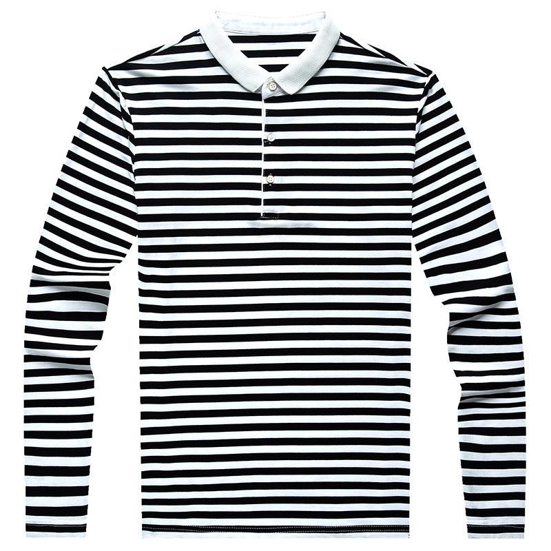 Business men's stripe T-shirt - BUNNY BAZAR