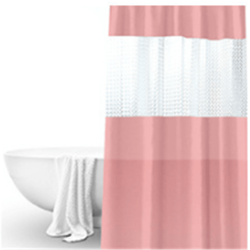 Pure color thick stitching shower curtain - BUNNY BAZAR