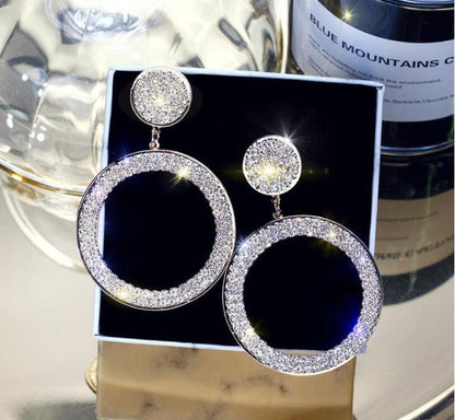 Fashionable and Sophisticated Style With These Exaggerated Circle Earrings - BUNNY BAZAR