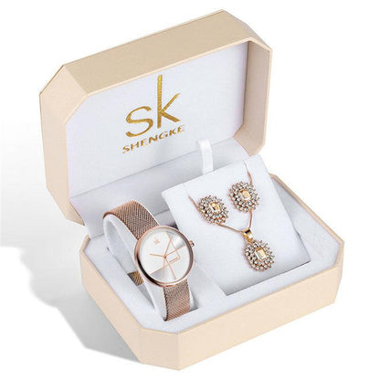 T-64 This Stylish, Rhinestone-Embellished Watch Is The Perfect Accessory For Any Outfit. It Features A Durable Stainless Steel Case And Quartz Movement - BUNNY BAZAR