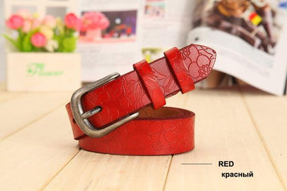 Women's hollow leather belt - BUNNY BAZAR