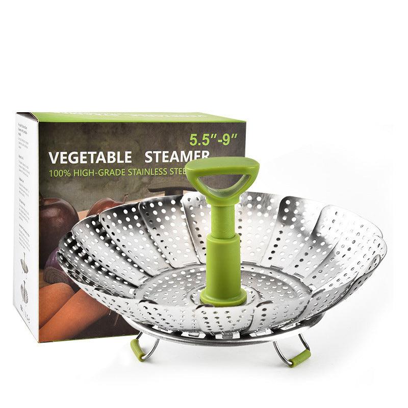 Stainless steel folding steamer - BUNNY BAZAR