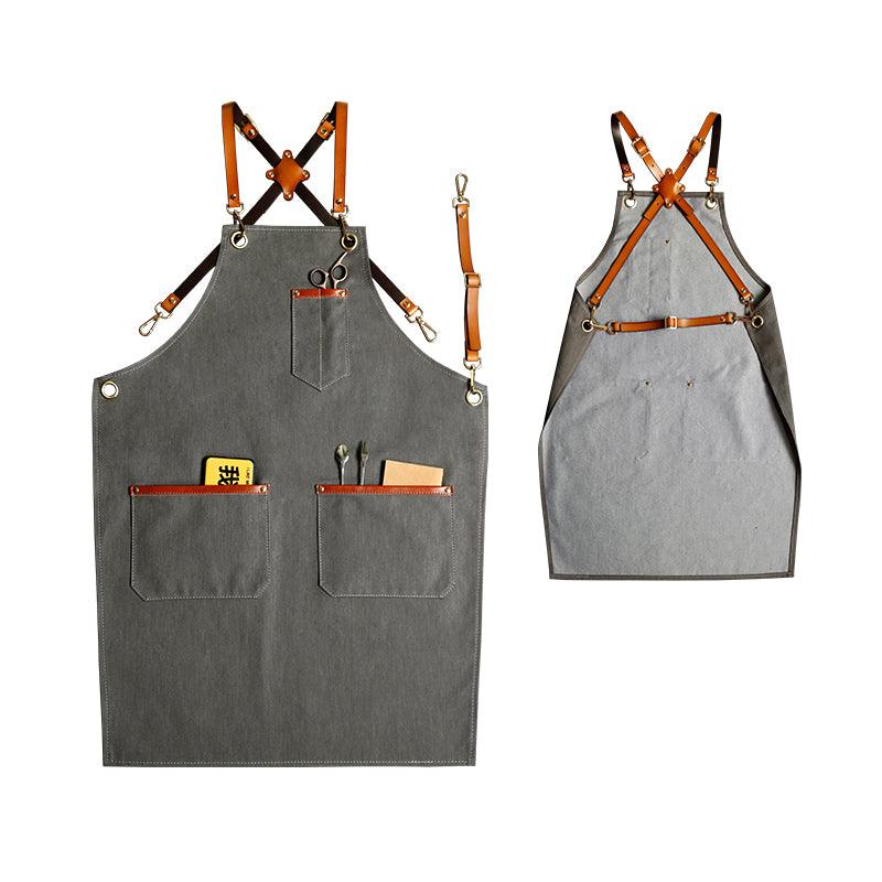 Coffee Shop Coffee Maker Canvas Denim Apron - BUNNY BAZAR