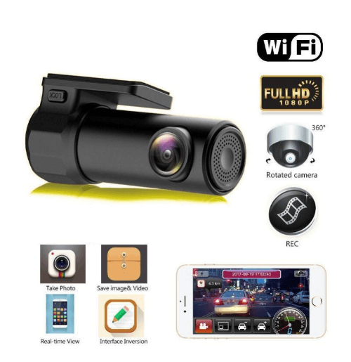 Mini WIFI Car DVR Camera Auto Camcorder Wireless DVR APP Monitor Car Black Box - BUNNY BAZAR