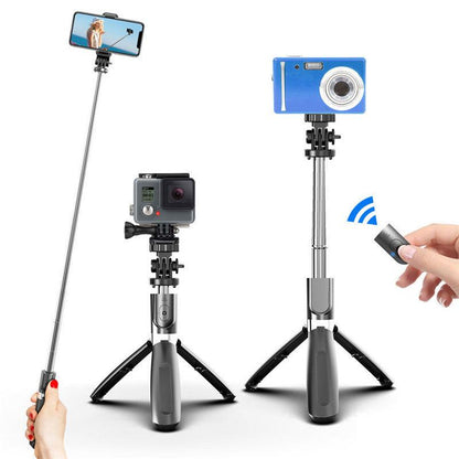 Compatible with Apple, Bluetooth selfie stick mini remote control high-end tripod - BUNNY BAZAR