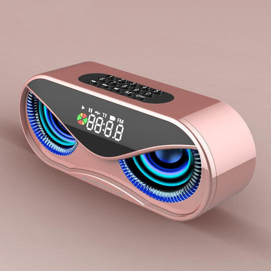 Colorful lights, dual speakers, digital buttons, song, Bluetooth speaker - BUNNY BAZAR