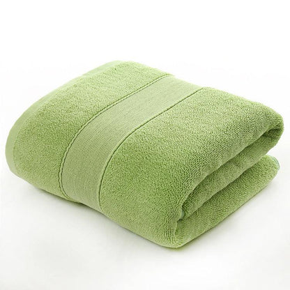 Cotton thickened plain colored bath towel - BUNNY BAZAR