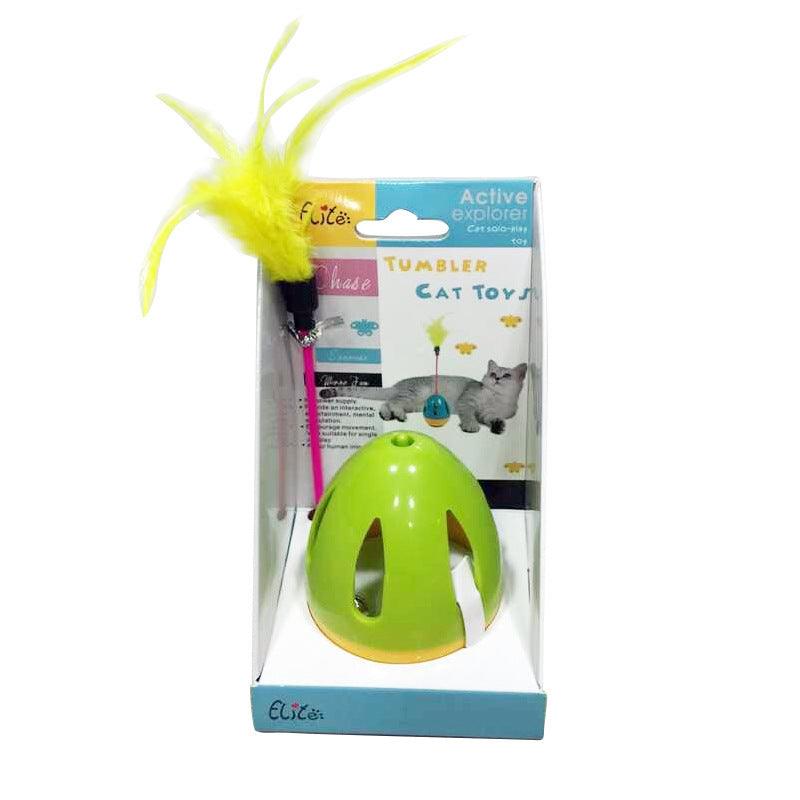 Feather Funny Tumbler Pet Cat Toy - BUNNY BAZAR