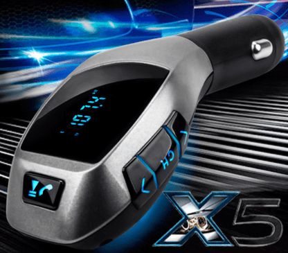 X5 Vehicular Bluetooth MP3 Player Blue Light Button And LED Display - BUNNY BAZAR