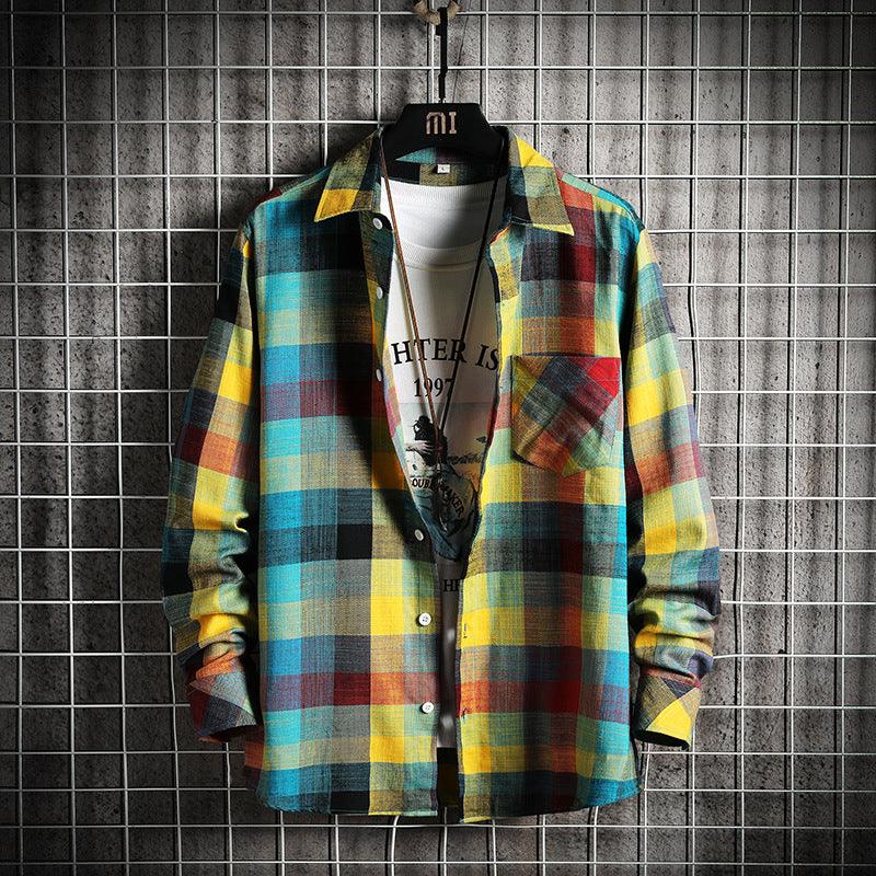 Oversized Loose Men's Casual Shirt Jacket - BUNNY BAZAR