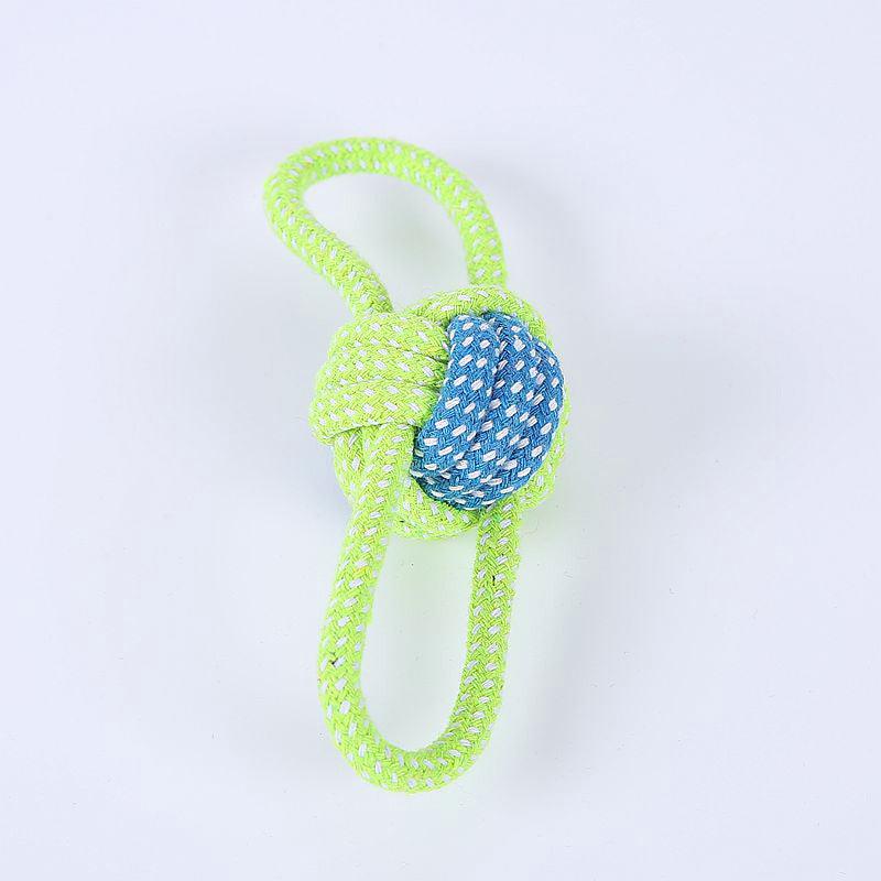 Bite-resistant Cotton Rope Molar Teeth Cleaning Rope Knotting Cat And Dog Toy Set - BUNNY BAZAR