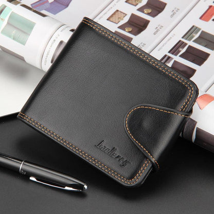 Casual Men's Horizontal Zipper Buckle Wallet - BUNNY BAZAR