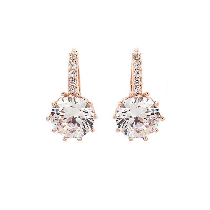 Zircon Earrings Japan And South Korea Simple Temperament Earrings Women - BUNNY BAZAR