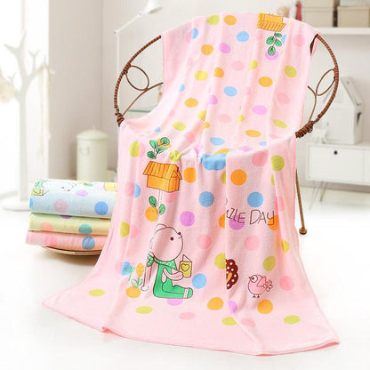 Microfiber Cartoon Cute Printed Bath Absorbent Soft Bath Towel - BUNNY BAZAR