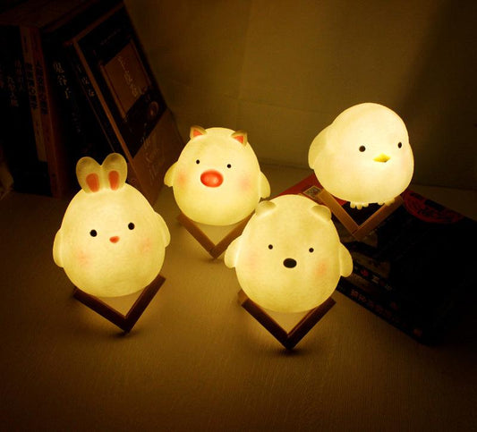 Led Night Light Rabbit Cartoon Ins Creative Children's Luminous Toy - BUNNY BAZAR