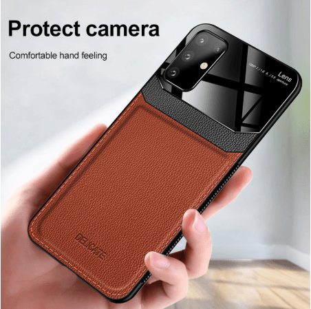 For Sam Sung S20 Case Leather Glass Shockproof Cover - BUNNY BAZAR
