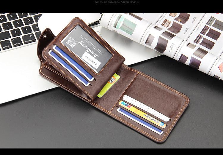 Casual Men's Horizontal Zipper Buckle Wallet - BUNNY BAZAR