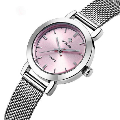 T-22 Women's Stainless Steel Mesh Belt Quartz Watch - BUNNY BAZAR