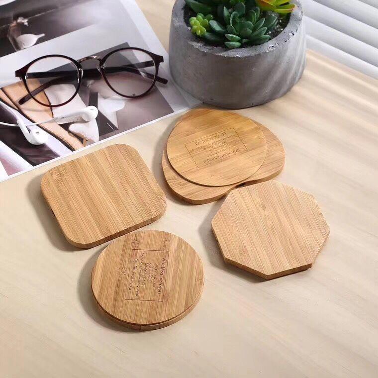 Bamboo Square Mobile Phone Wireless Fast Charging Charger - BUNNY BAZAR