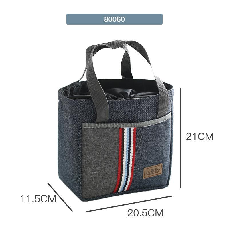 Office Worker Insulated Portable Round Lunch Bag - BUNNY BAZAR