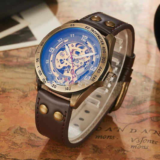 Watch automatic skeleton mechanical watch - BUNNY BAZAR