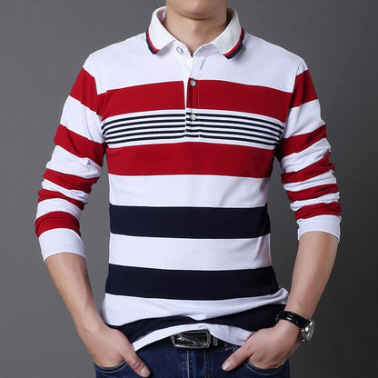 Men's long sleeve striped t-shirt - BUNNY BAZAR