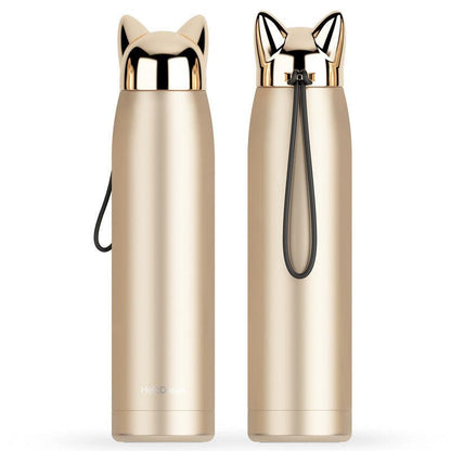 304 stainless steel sealed leakproof vacuum outdoor lightning fox mug - BUNNY BAZAR