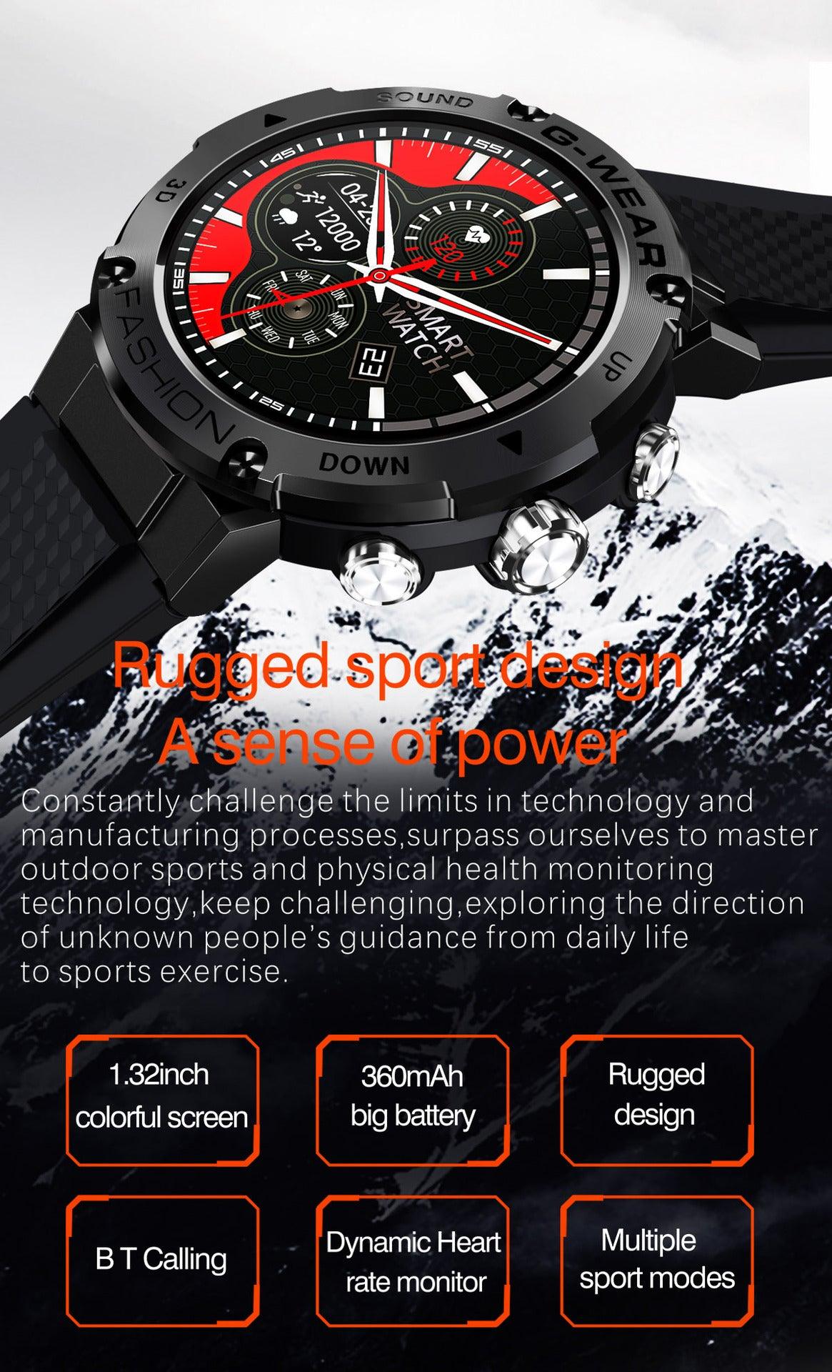 Call Heart Rate Blood Pressure Blood Oxygen Watch - BUNNY BAZAR