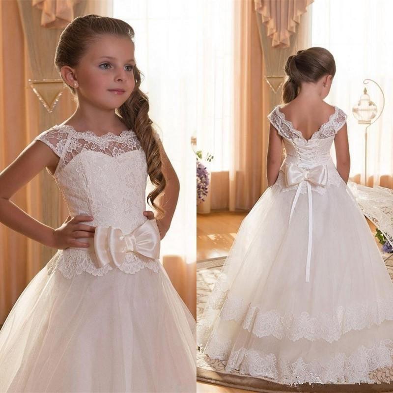 White Fashion Princess Flower Girl Tutu Dress - BUNNY BAZAR